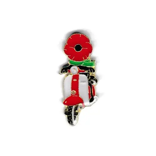 Poppy Scooter Enamel Pin