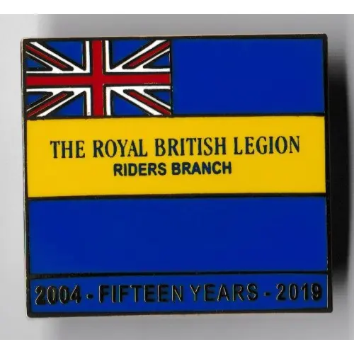 RBLR Branch 15 Year Anniversary Pin Badge