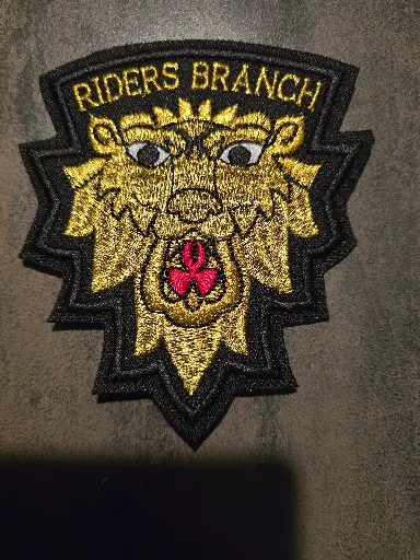 RBL Riders Lion Chest Patch Wire