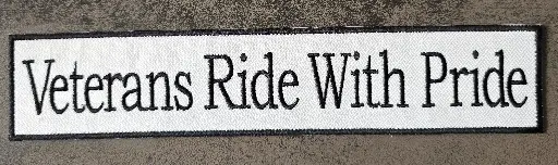 Veterans Ride with Pride Patch Wide